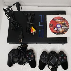 Playstation 2 + Game  Stret Fighter 3
